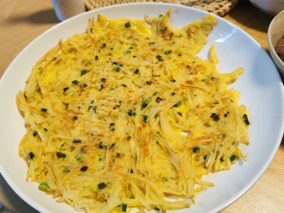 土豆丝鸡蛋饼