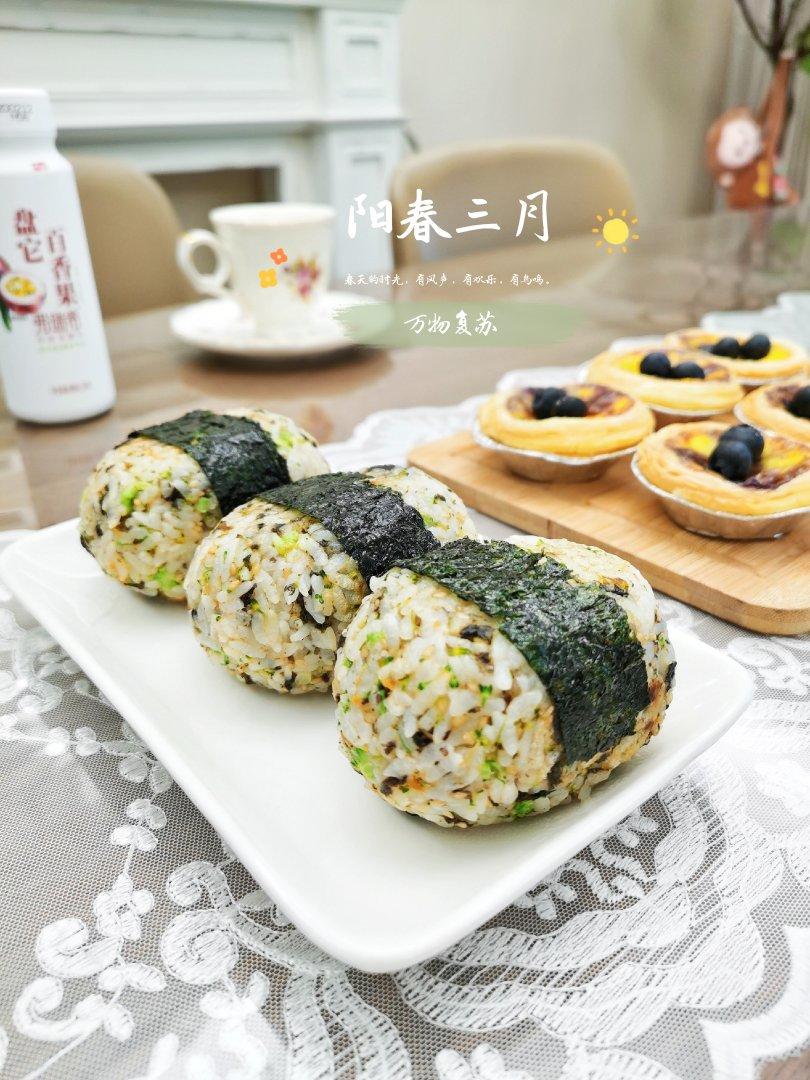 西兰花芝麻饭团【春游踏青】