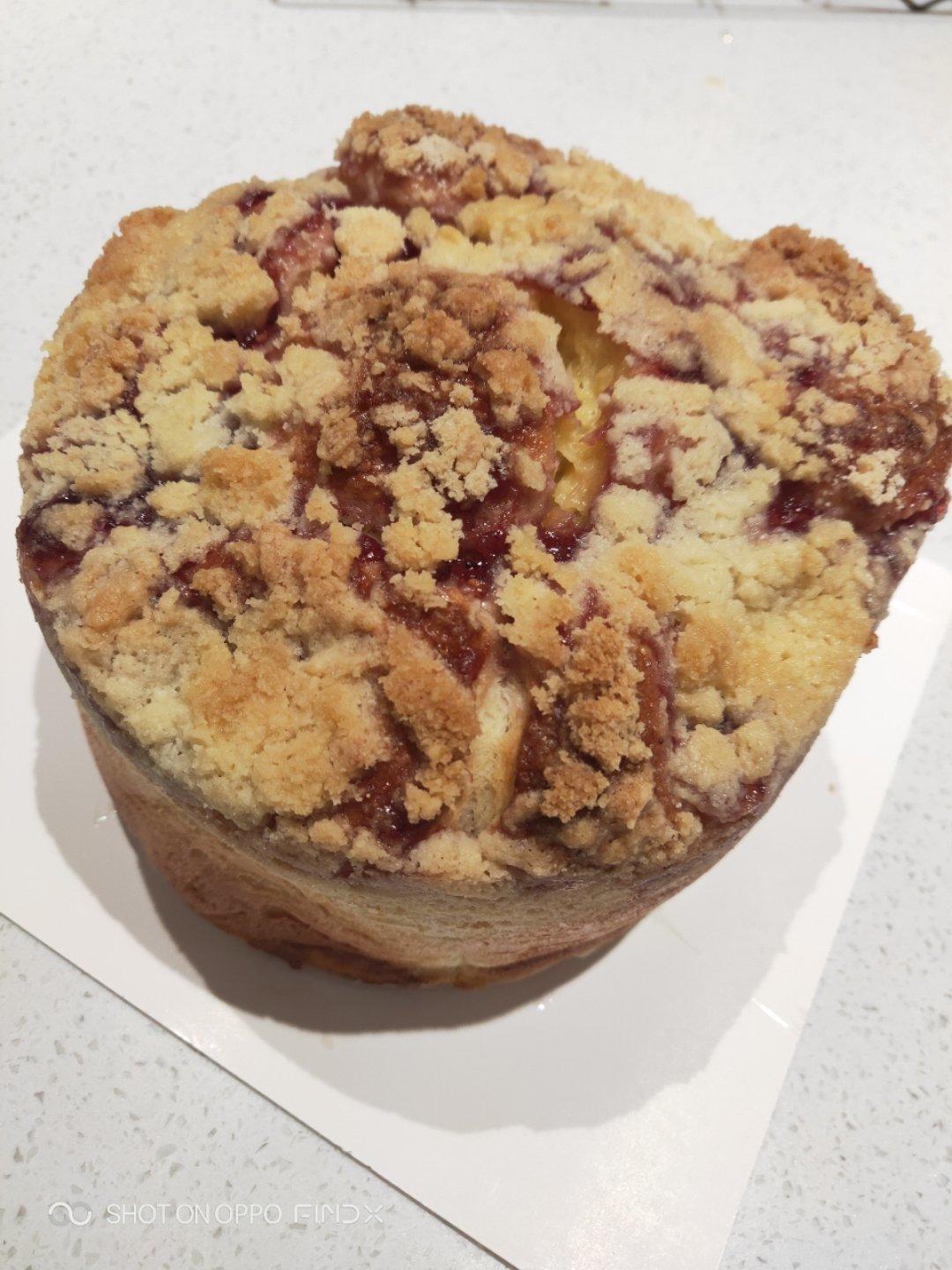 覆盆子奶酥面包