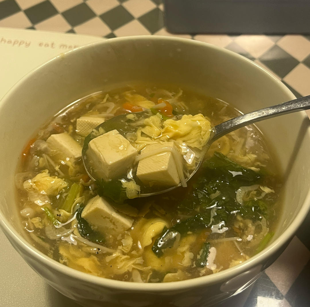 酸辣豆腐汤