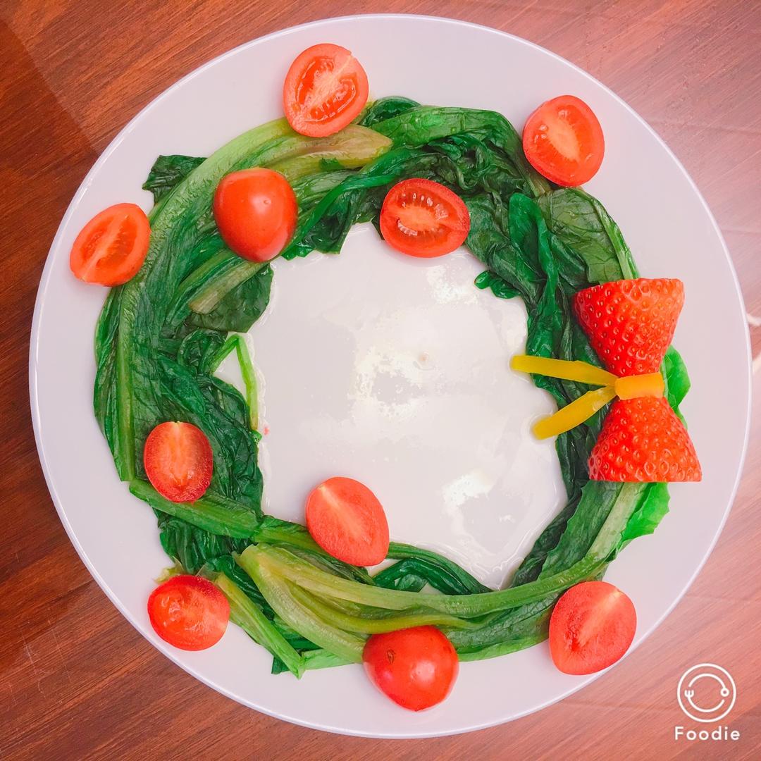 圣诞蔬菜花环沙拉