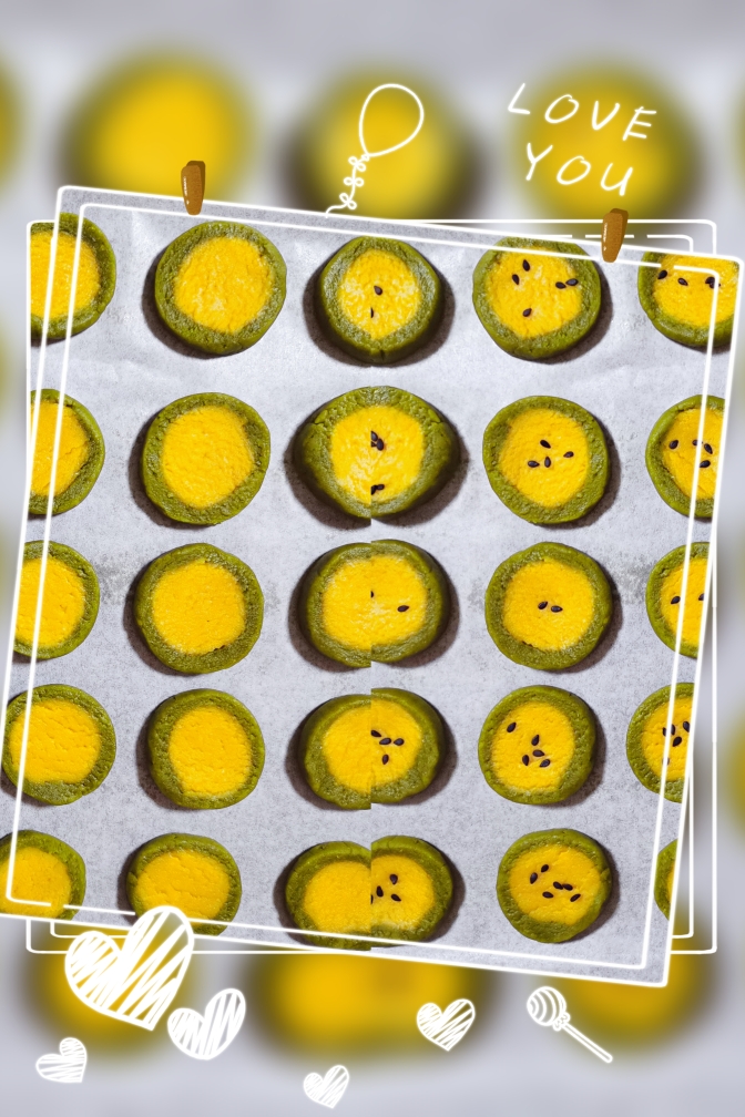 黄西瓜🍉曲奇饼干的做法