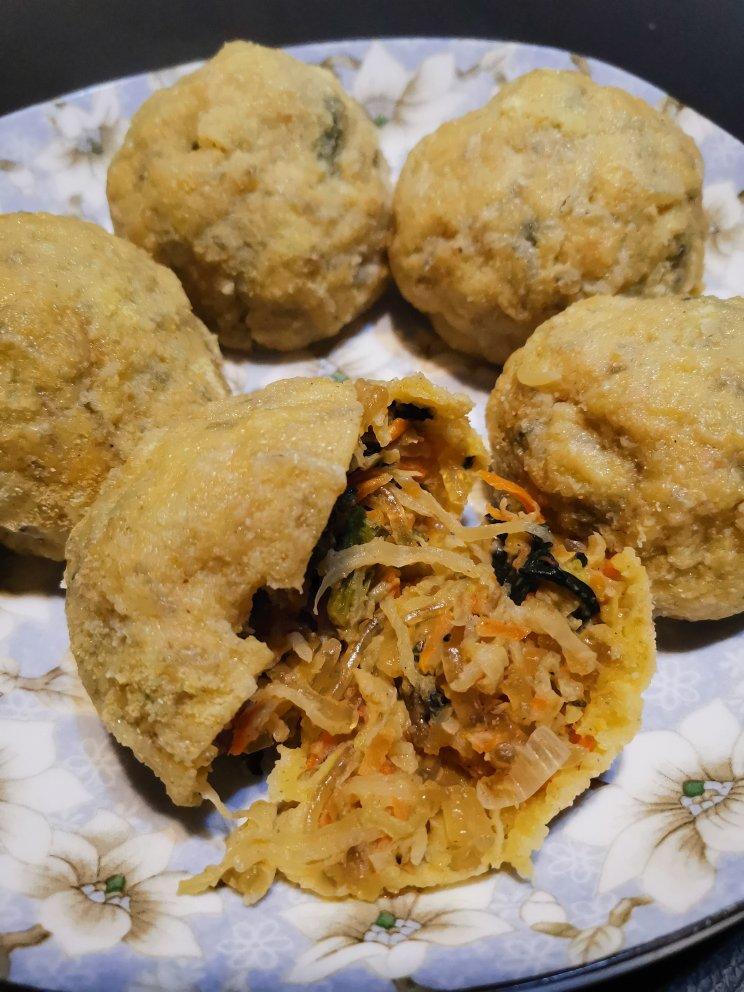 马齿苋玉米面菜团