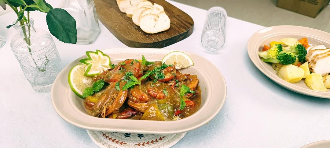 泰式椰香咖喱虾