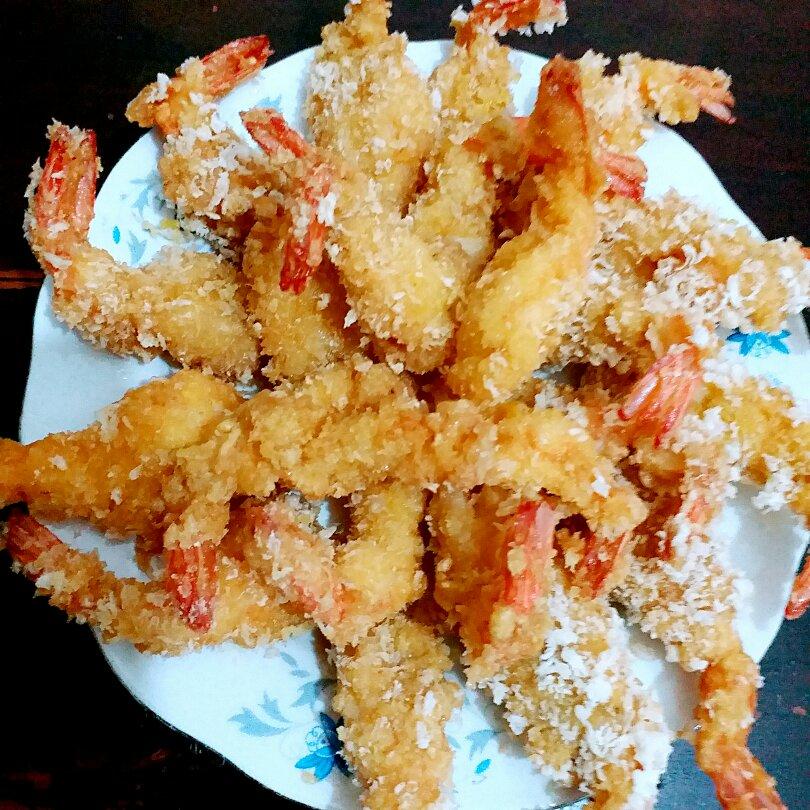 面包糠炸虾