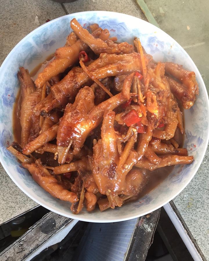 香辣烧鸡爪
