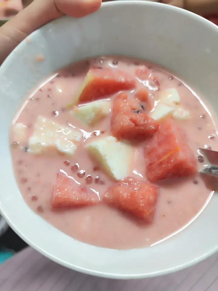 夏天的味道之西瓜西米露