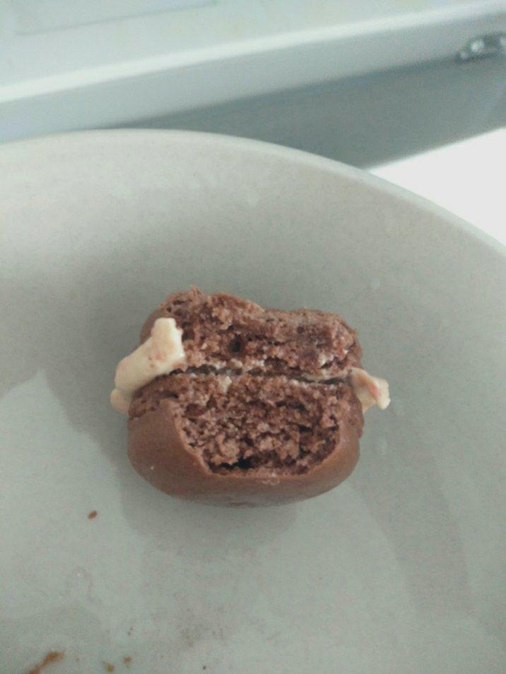 加了可可液块的马卡龙