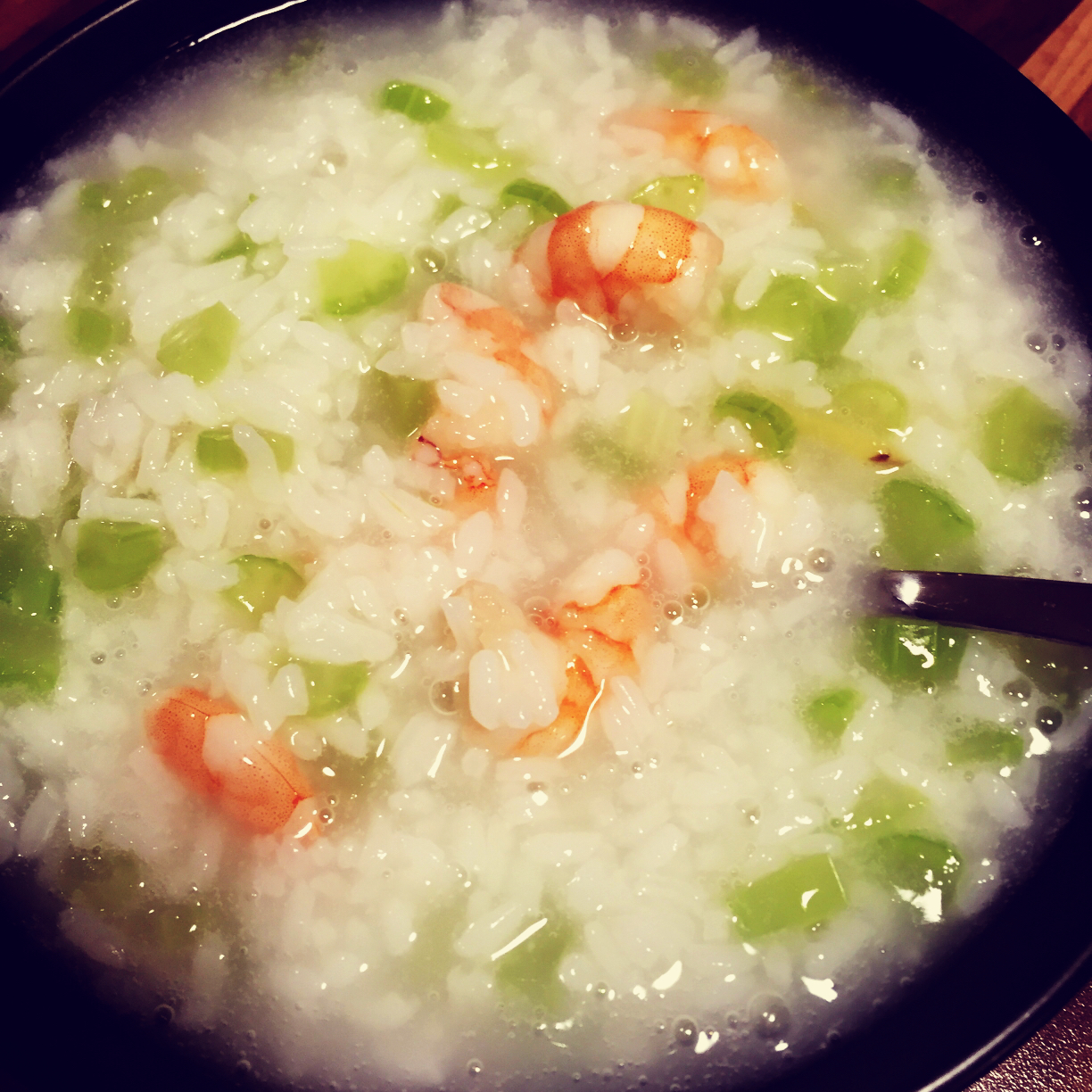 鲜虾香芹粥