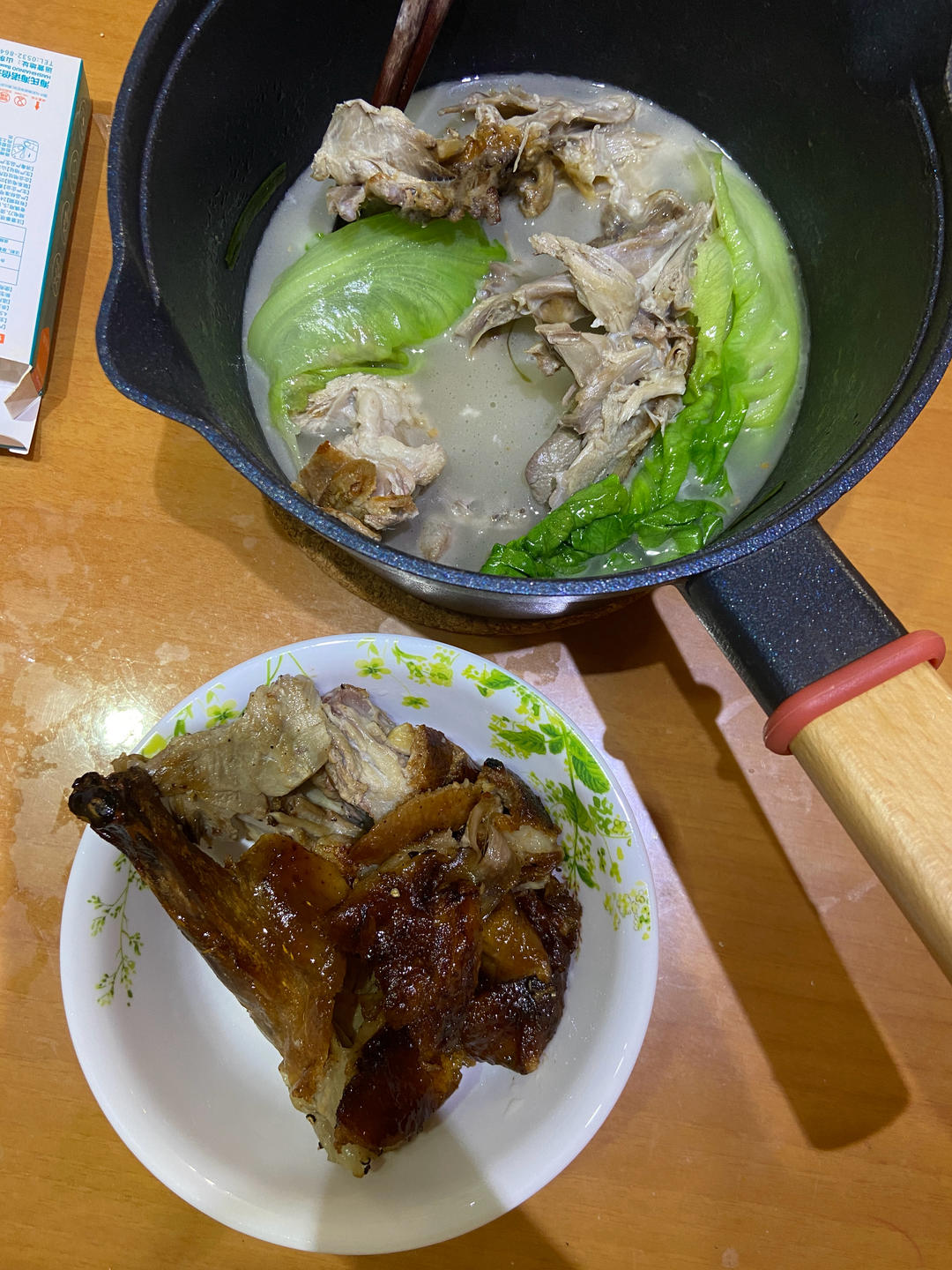 在外吃烤鸭，鸭架子一定要带回来！！！附鸭汤做法。
