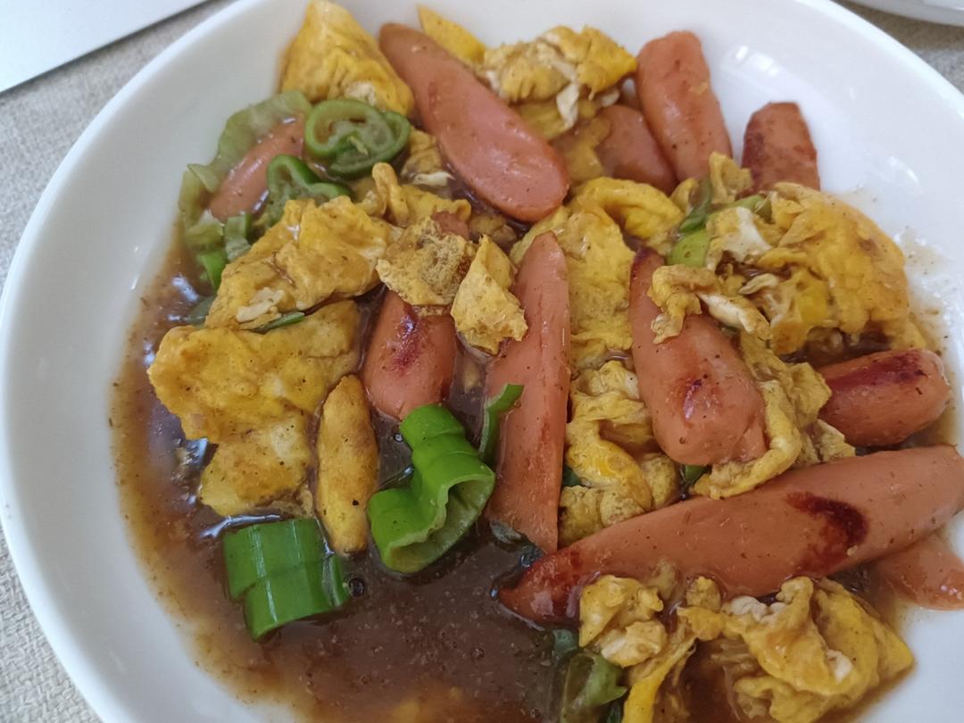 酱香脆皮火腿炒鸡蛋