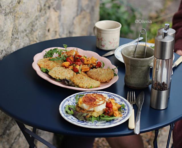 Potato rosti／土豆小煎饼&混搭小时蔬的做法