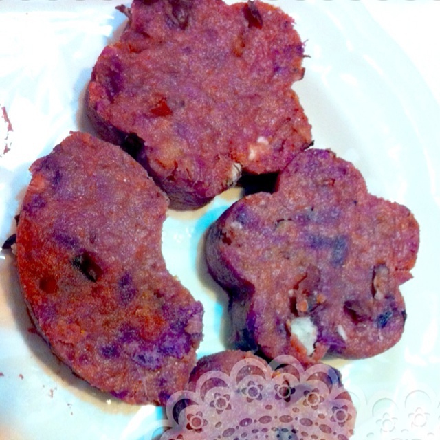 紫薯红豆饼—适合当减肥人士的主食的做法
