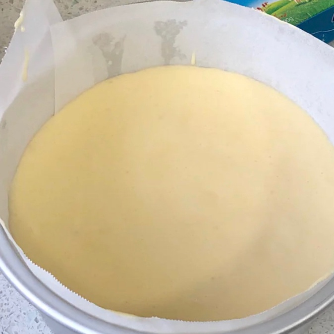 空气炸锅版水浴半熟芝士蛋糕（6寸）的做法 步骤5