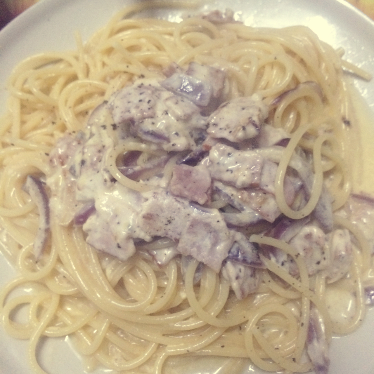 超简单的奶汁培根意面Carbonara