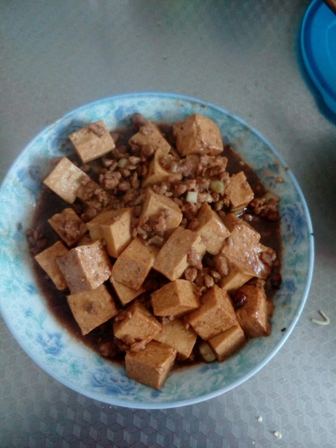 肉末烧豆腐