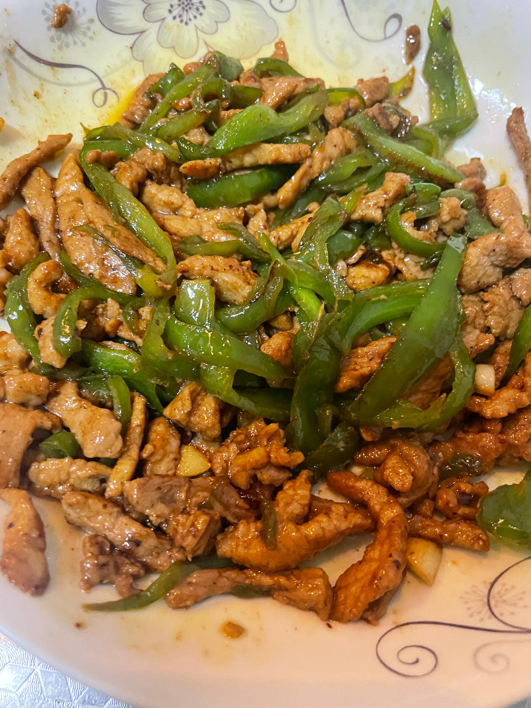 青椒炒肉丝