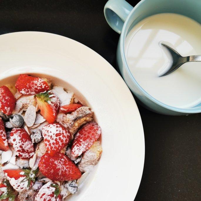 卡乐比麦片吐司布丁(快手有颜值营养早餐)