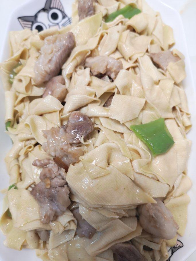 肉炒尖椒干豆腐