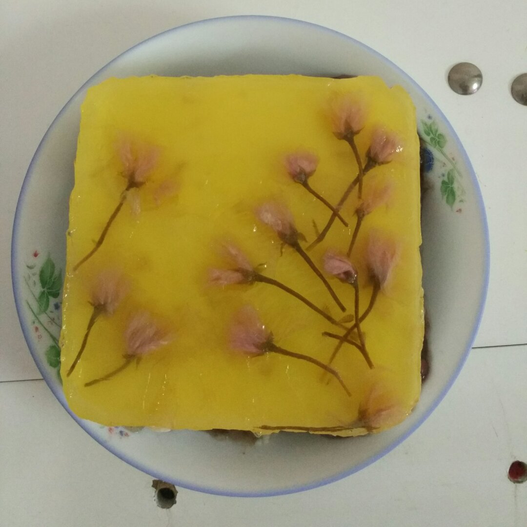 樱花奶油红豆羊羹