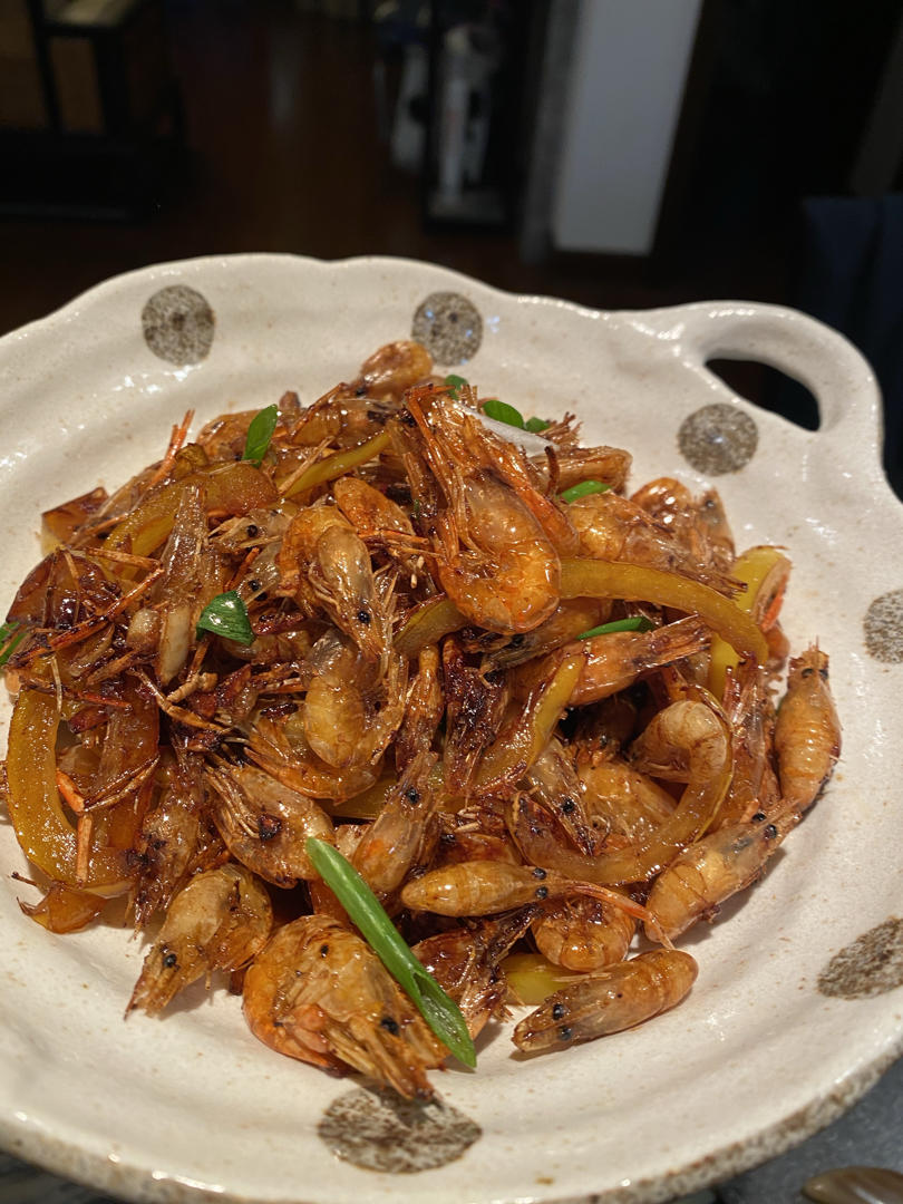 sy爱在厨房做的火爆杭州的老头儿油爆虾