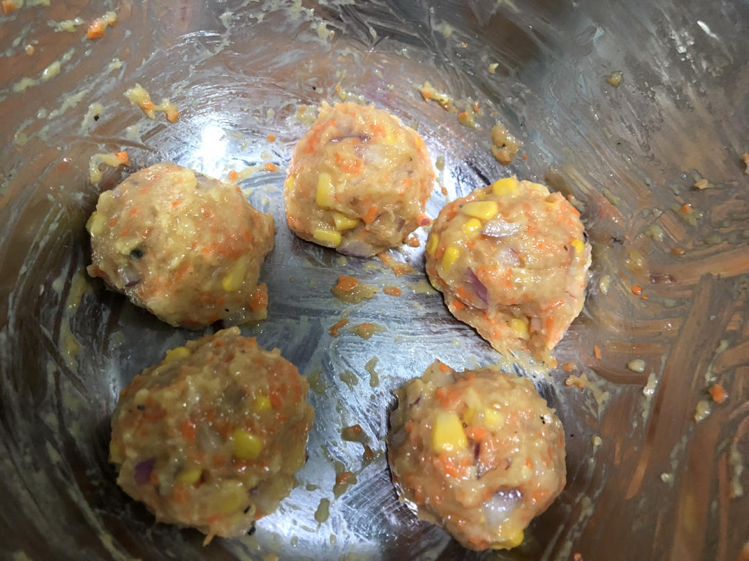 低脂低卡减脂餐❗鲜香味美的时蔬鸡肉饼～