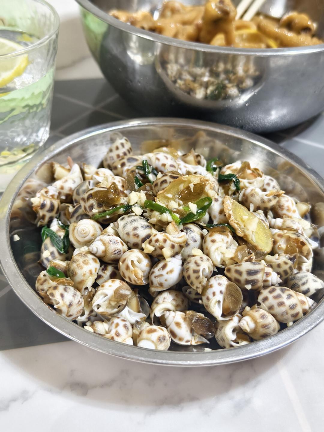 只要6分钟搞定的盐焗花螺