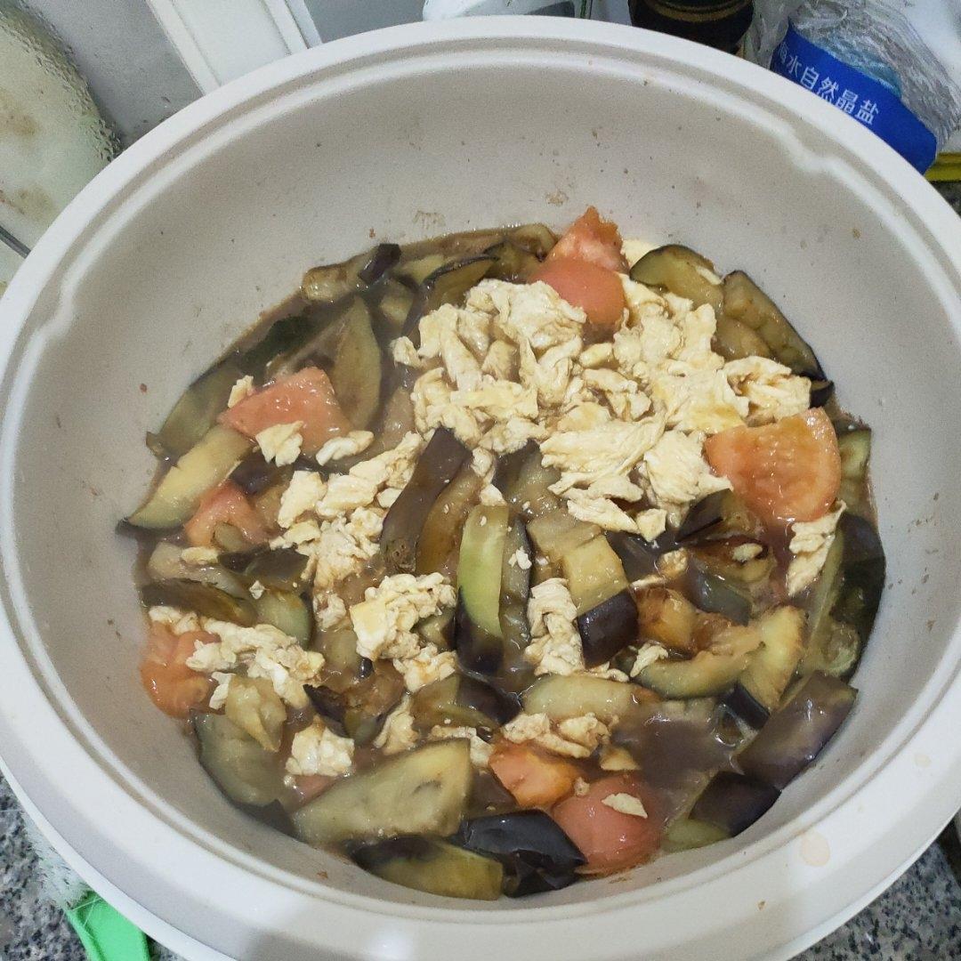 茄子炒鸡蛋（少油版）