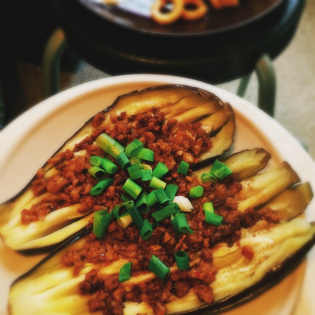 微波炉做出街头烧烤风的茄子