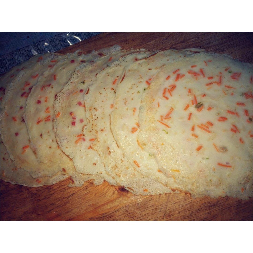 简单快手蔬菜鸡蛋煎饼