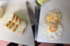 火腿芝士鸡蛋三明治 番茄 羽衣甘蓝早餐brunch的做法 步骤1