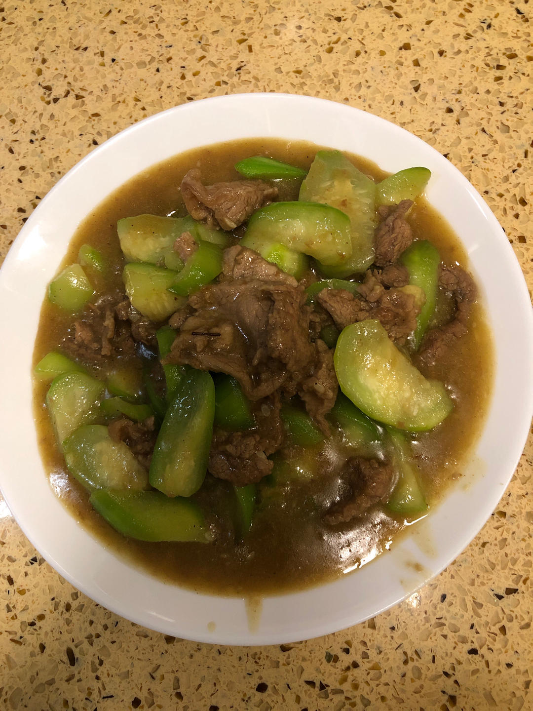 家常丝瓜炒肉
