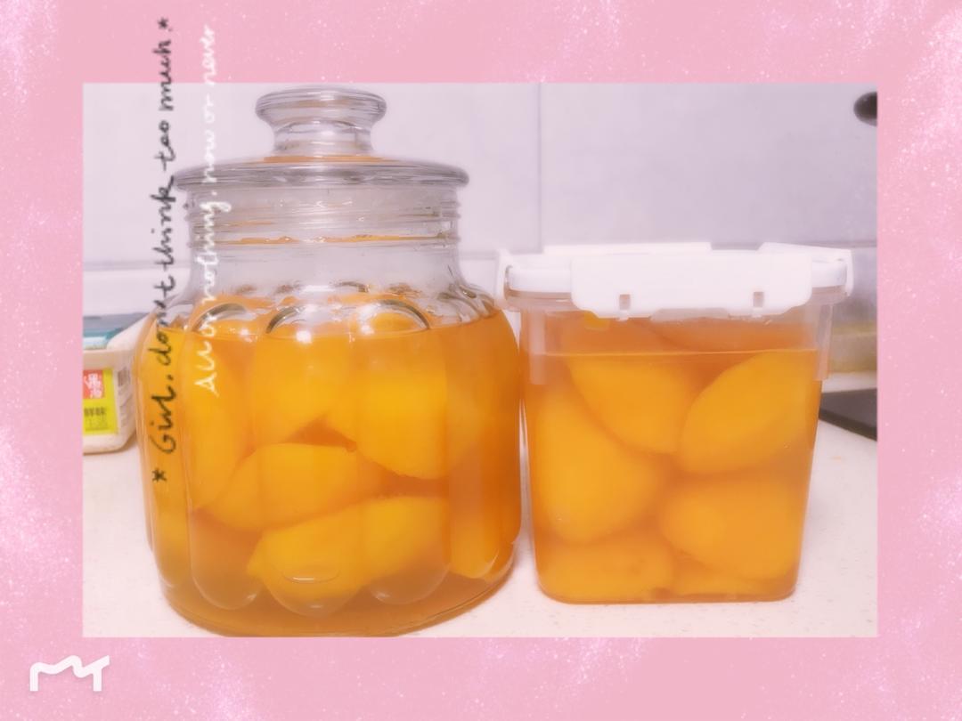 冰糖黄桃罐头（附常温保存方法）