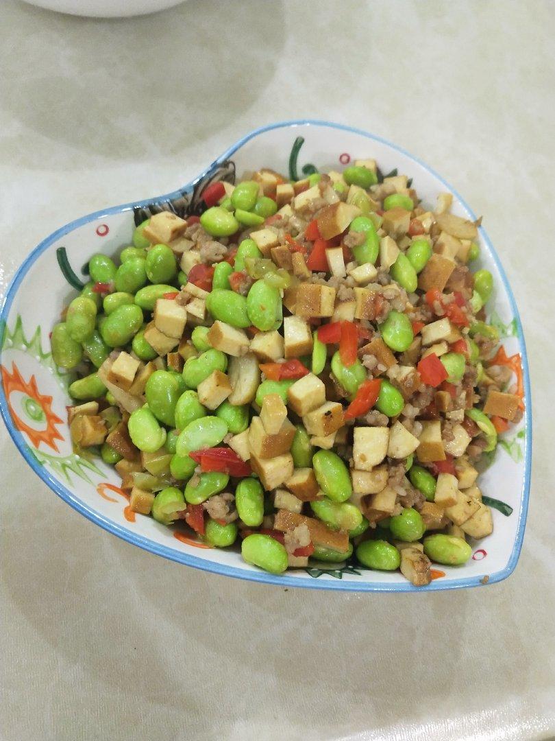 肉末毛豆炒香干
