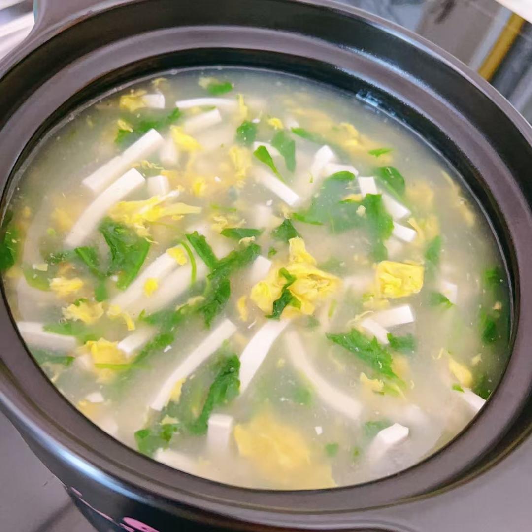 荠菜豆腐汤(清淡&减脂瘦身)