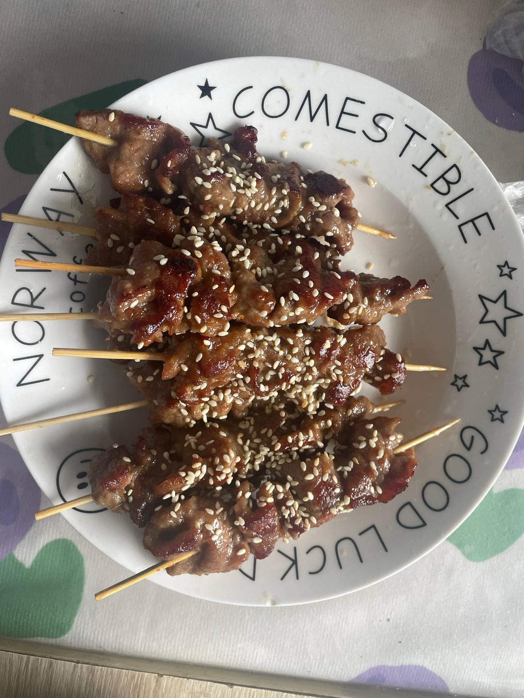 儿童版牙签牛肉，肉质香嫩不柴，一串串超好吃