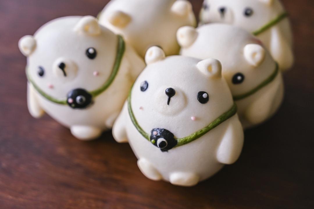 头露做的造型馒头一免手揉免机器零失败的粽子馒头