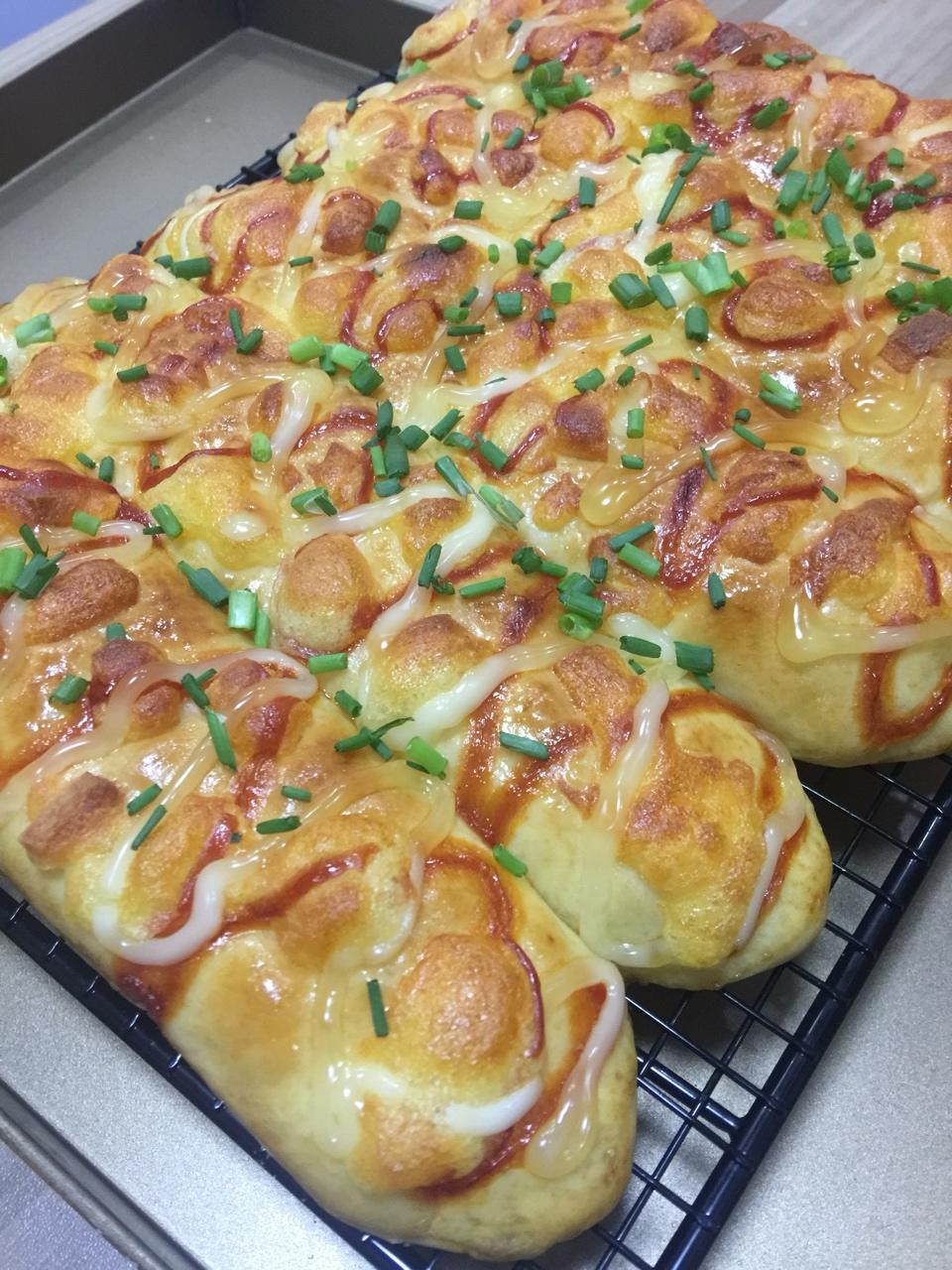 香葱芝士面包