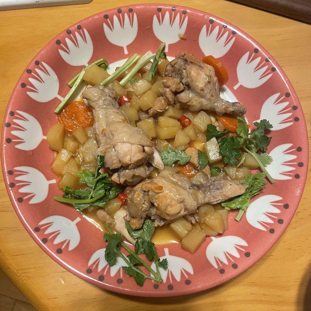 鸡翅根烧土豆好吃哭了