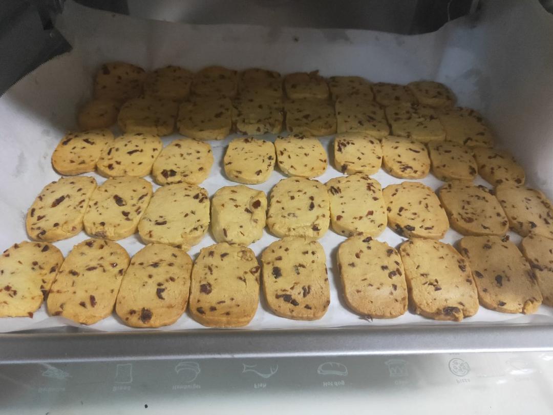 简单好吃的蔓越莓曲奇（无模具版）