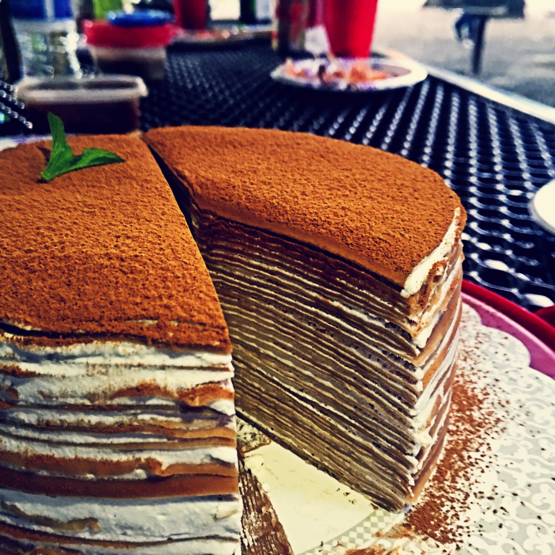 焦糖摩卡香蕉千层蛋糕