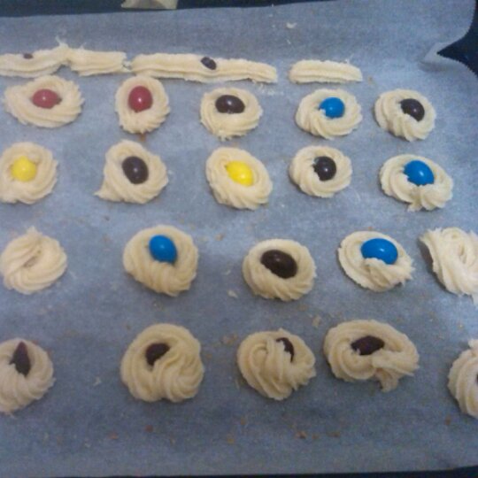 椰子味迷你MM豆曲奇小饼