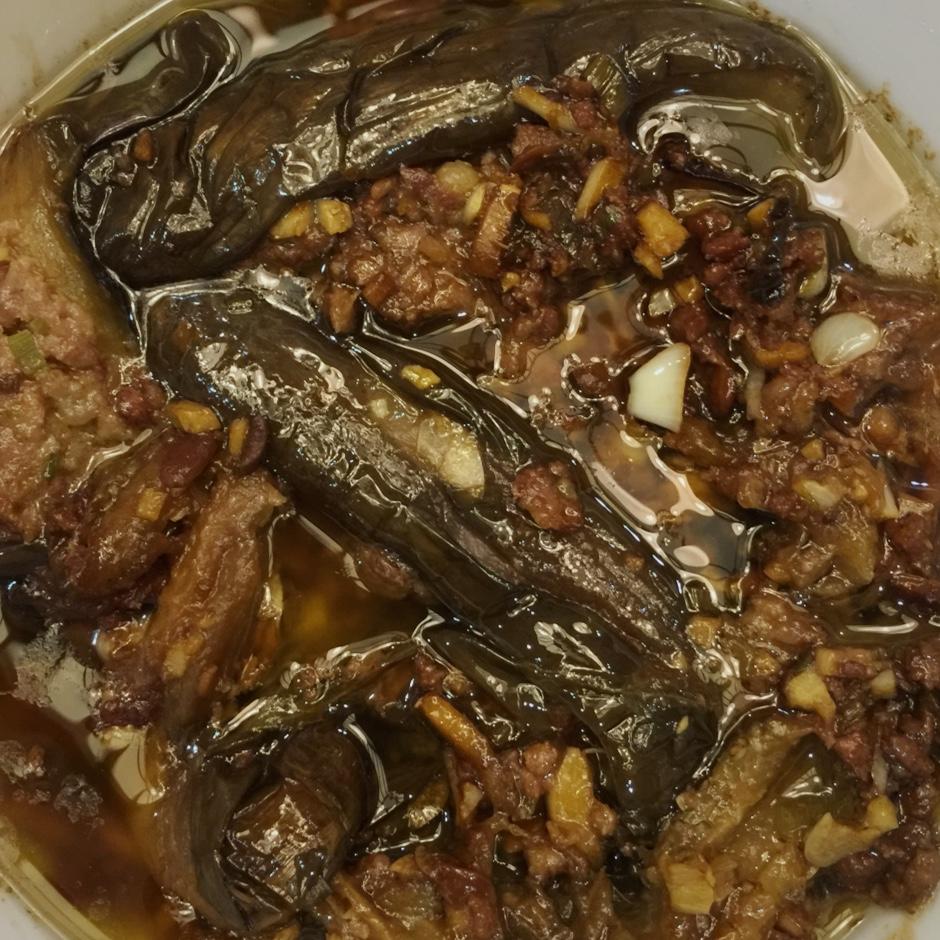 红烧肉沫茄子