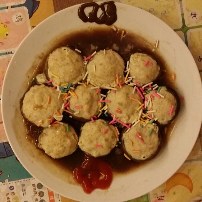 豆腐肉末酿香菇