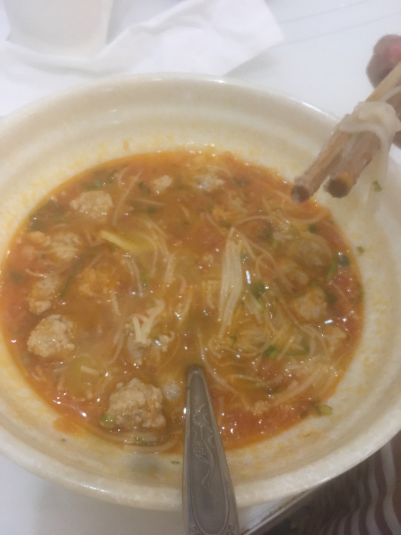 西红柿肉丸汤（宝宝爱吃）