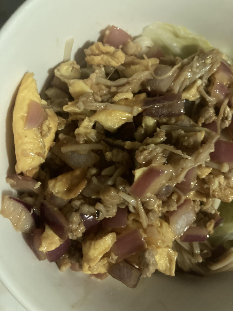 肉沫洋葱鸡蛋