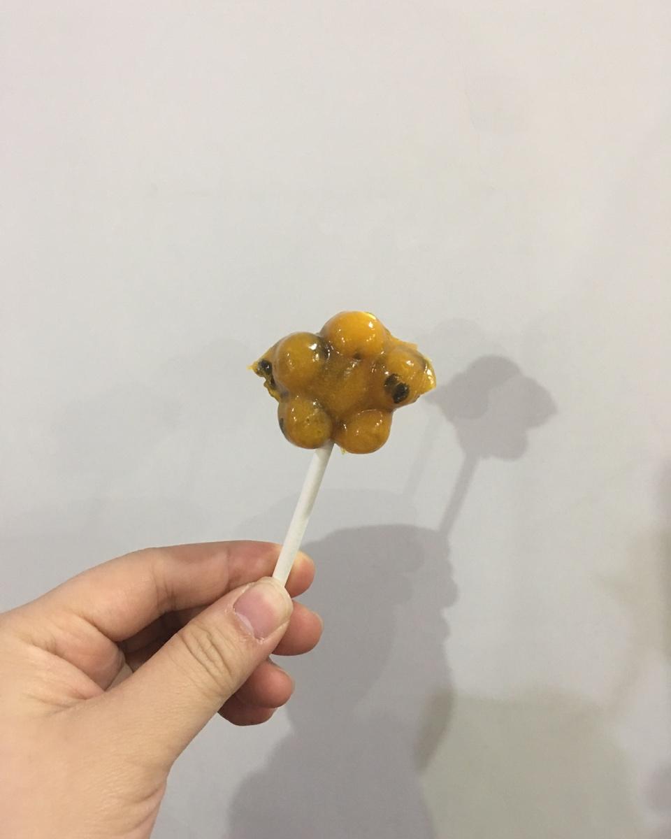 胖胖的大象做的百香果棒棒糖
