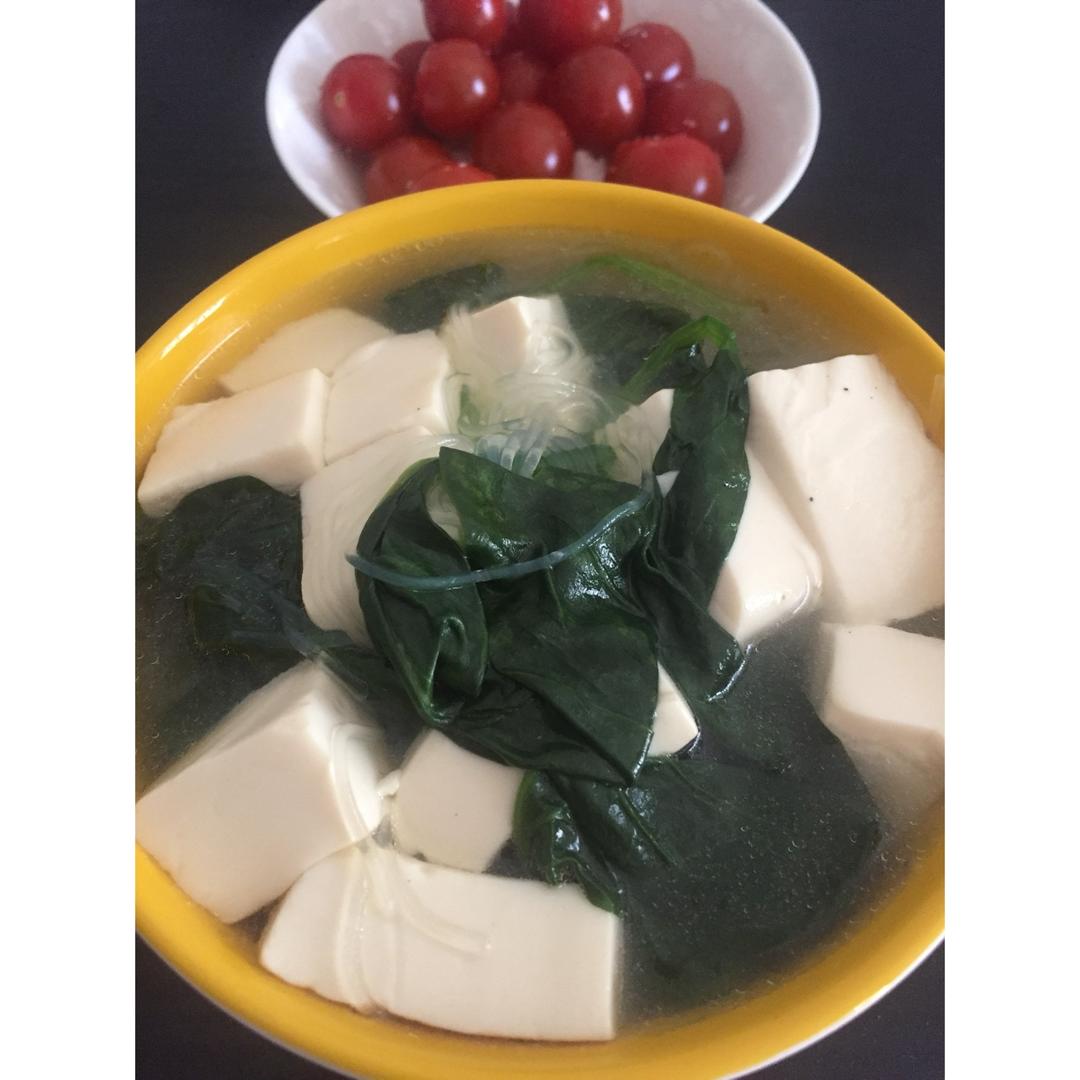 菠菜豆腐汤