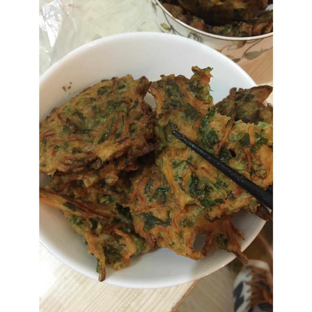 胡萝卜香菜素丸子