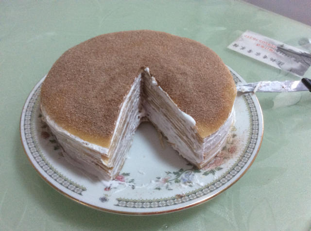 美味的煎蛋糕—抹茶千层蛋糕